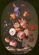 AST, Balthasar van der Flowers in a Glass Vase USA oil painting artist